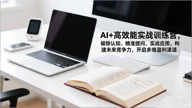 AI+高效能实战训练营，破除认知、精准提问、实战应用，构建未来竞争力，开启多维盈利渠道-资源教程须哥