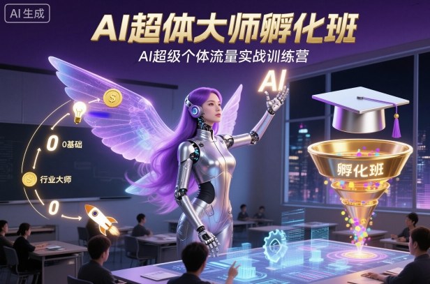 AI超体大师孵化班，AI超级个体流量实战训练营-资源教程须哥