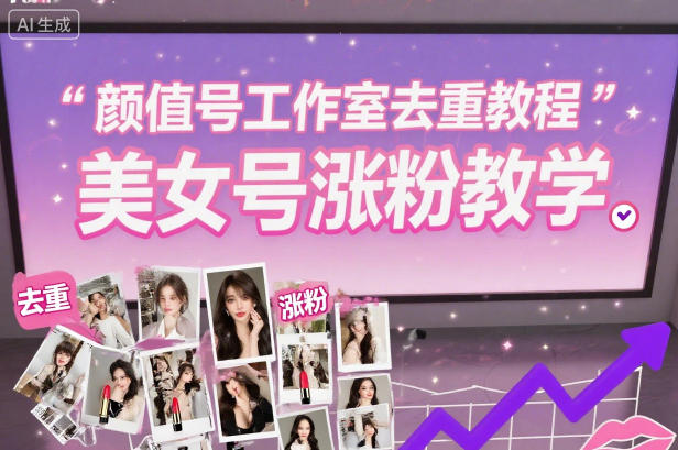 颜值号工作室去重教程，美女号涨粉教学-资源教程须哥
