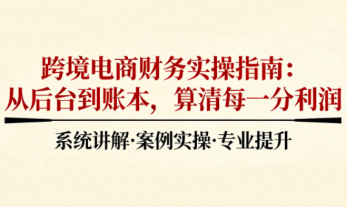 2025跨境电商财务实操指南-资源教程须哥
