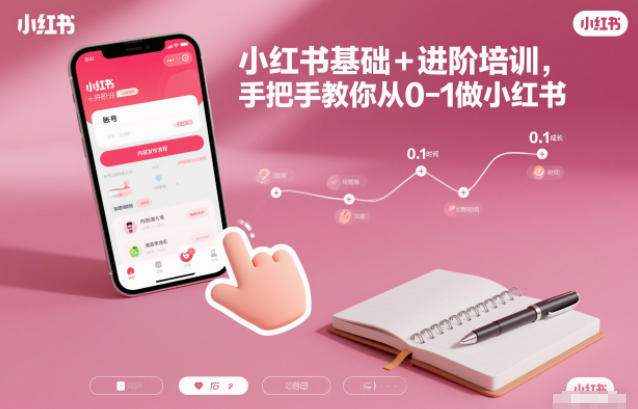 小红书基础+进阶培训，手把手教你从0-1做小红书-资源教程须哥