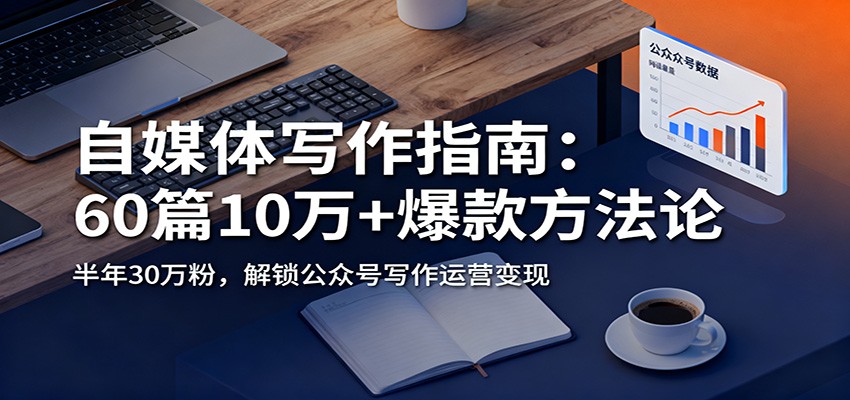 自媒体写作指南：60篇10万+爆款方法论，半年30万粉，解锁公众号写作运营变现-资源教程须哥