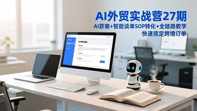 AI外贸实战营27期，AI获客+智能谈单+SOP转化+全链路教学，快速搞定跨境订单-资源教程须哥