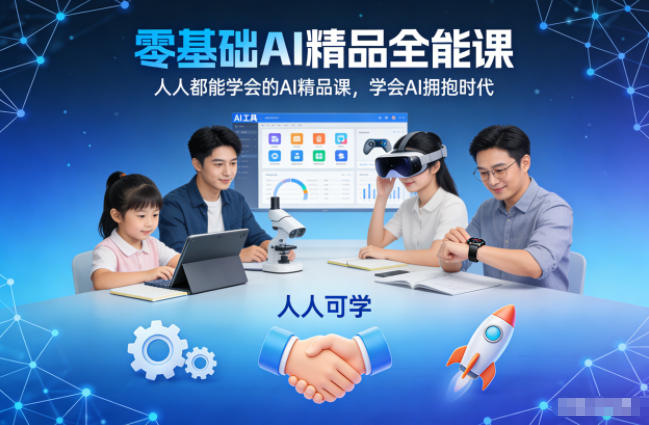 零基础AI精品全能课,人人都能学会的AI精品课,学会AI拥抱时代-资源教程须哥
