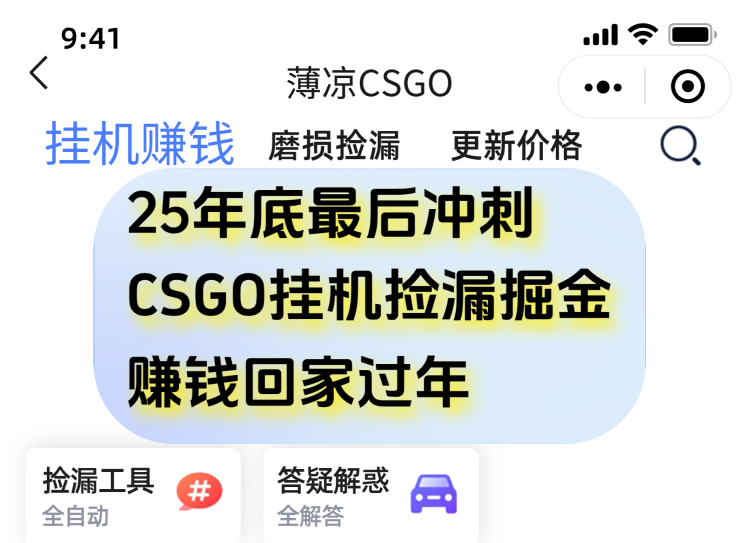 12月年底抓紧最后一个月，用CSGO游戏挂机捡漏掘金赚钱掘金，一部手机轻松日入500+-资源教程须哥