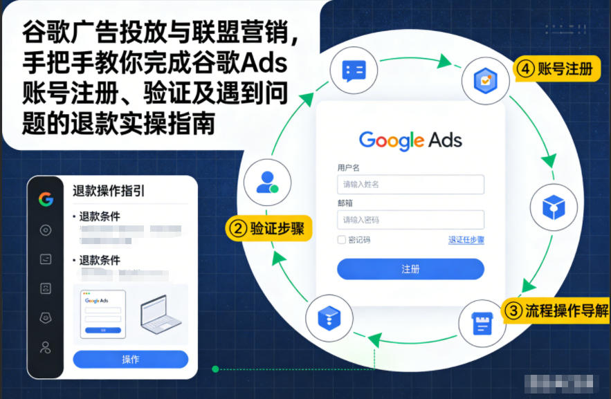 谷歌广告投放与联盟营销，手把手教你完成谷歌Ads账号注册、验证及遇到问题的退款实操指南-资源教程须哥