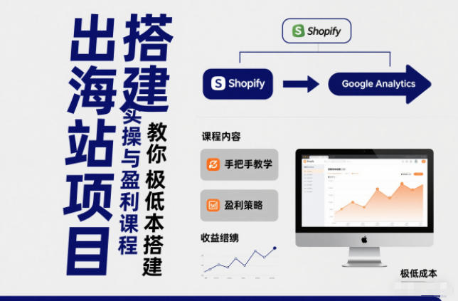 小淘出海站项目，搭建实操与盈利课程，手把手教你用极低成本搭建-资源教程须哥