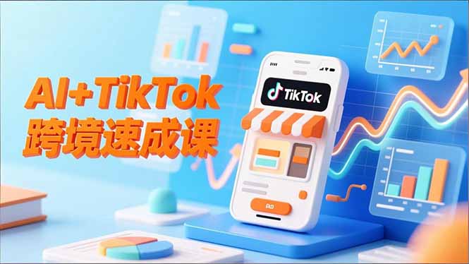AI+TikTok跨境速成课，智能翻译、店铺定位、流程拆解，7天高效上线运营-资源教程须哥