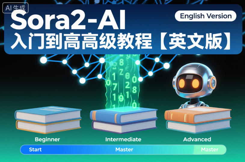 Sora2-AI入门到高级教程【英文版】-资源教程须哥