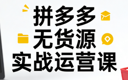 子枫老师·拼多多无货源实战运营课(更新12月)-资源教程须哥