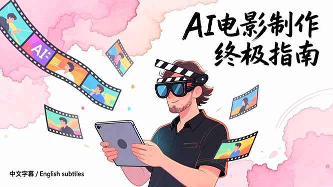 AI电影制作终极指南：从创意到成片，系统掌握智能影视全流程实战课(中英字幕-资源教程须哥