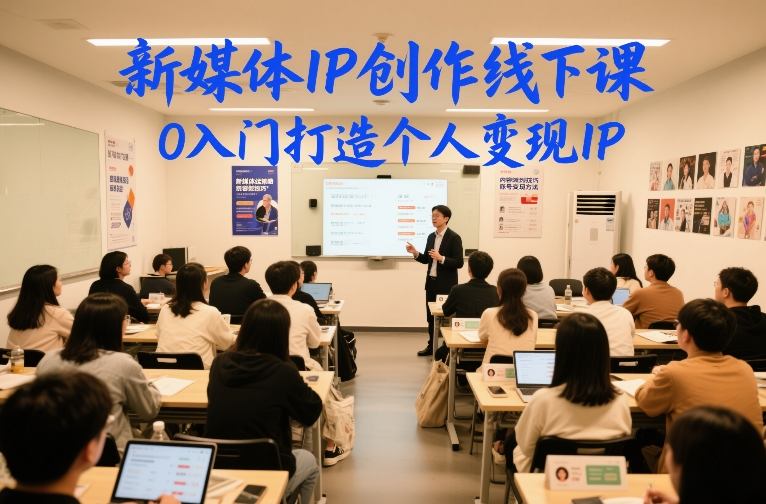 新媒体IP创作线下课，0入门打造个人变现IP-资源教程须哥