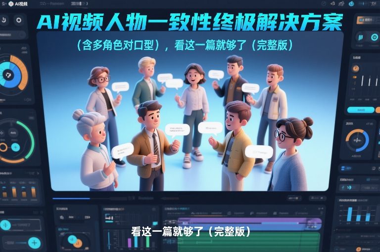 AI视频人物一致性终极解决方案(含多角色对口型)，看这一篇就够了(完整版)-资源教程须哥