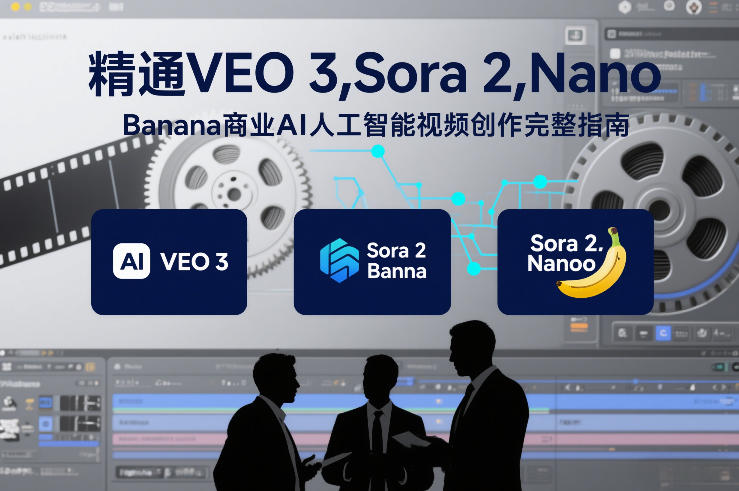 精通VEO 3，Sora 2，Nano Banana商业AI人工智能视频创作完整指南-资源教程须哥