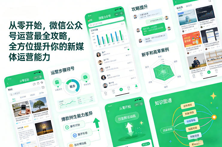 从零开始，微信公众号运营最全攻略，全方位提升你的新媒体运营能力-资源教程须哥