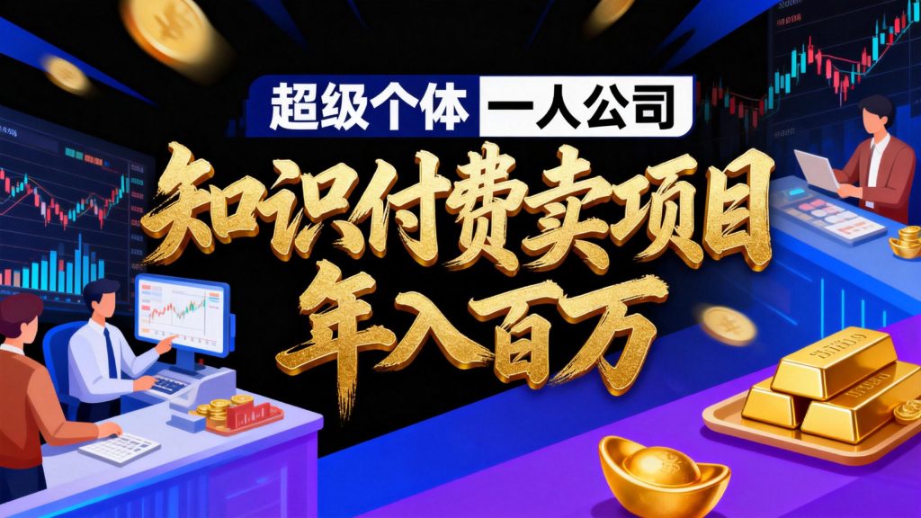 2026年“超级个体一人公司”私域卖项目年入百万，个人IP-精准引流-项目包装-转化成交-资源教程须哥