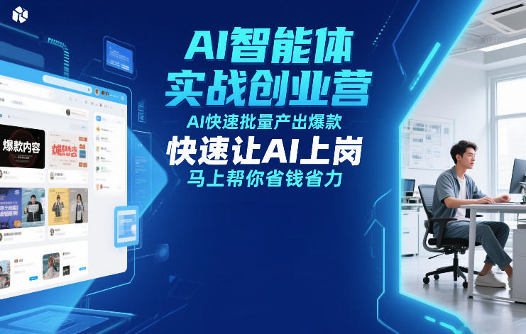 AI智能体实战创业营12月23-25号线下课，AI快速批量产出爆款，快速让AI上岗，马上帮你省钱省力-资源教程须哥