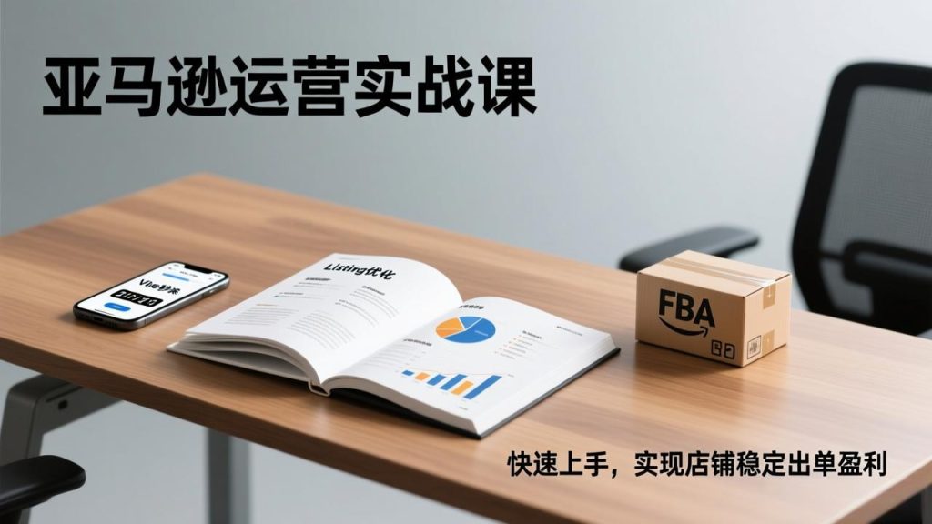 亚马逊运营实战课，Listing优化、Vine秒杀、FBA发货，快速上手，实现店铺稳定出单盈利-资源教程须哥