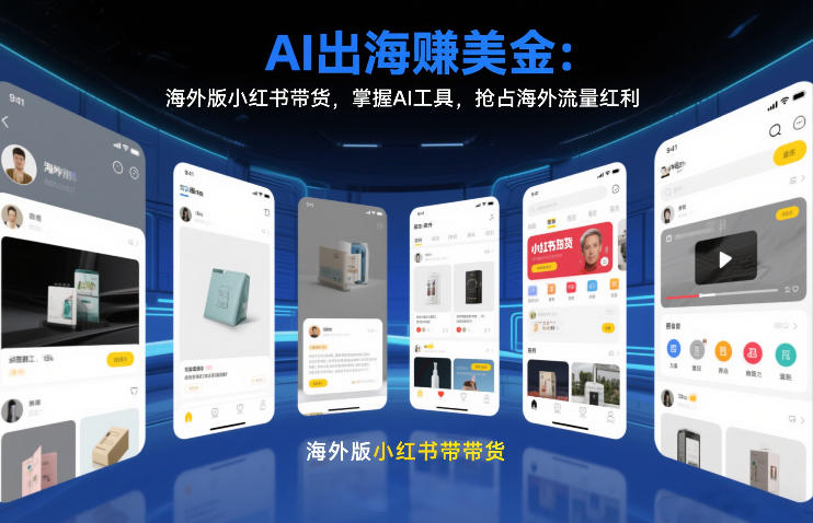 AI出海賺美金：海外版小红书带货，掌握AI工具，抢占海外流量红利(更新2026)-资源教程须哥