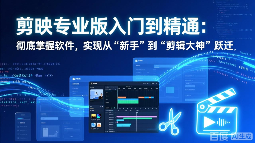 剪映专业版入门到精通：彻底掌握软件，实现从“新手”到“剪辑大神”跃迁-资源教程须哥