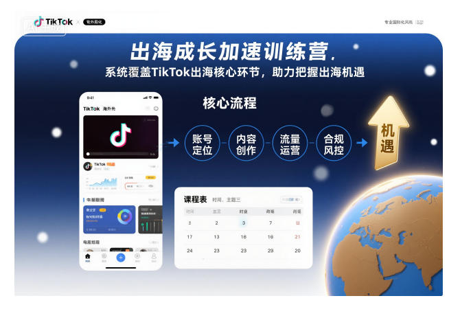 出海成长加速训练营，系统覆盖TikTok出海核心环节，助力把握出海机遇(更新)-资源教程须哥