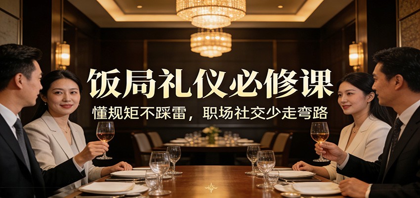 公众号收费文章:《饭局礼仪必修课:懂规矩不踩雷,职场社交少走弯路》-资源教程须哥