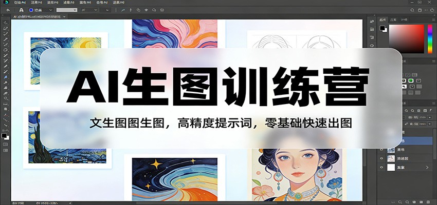 AI生图训练营:文生图图生图,高精度提示词,零基础快速出图-资源教程须哥