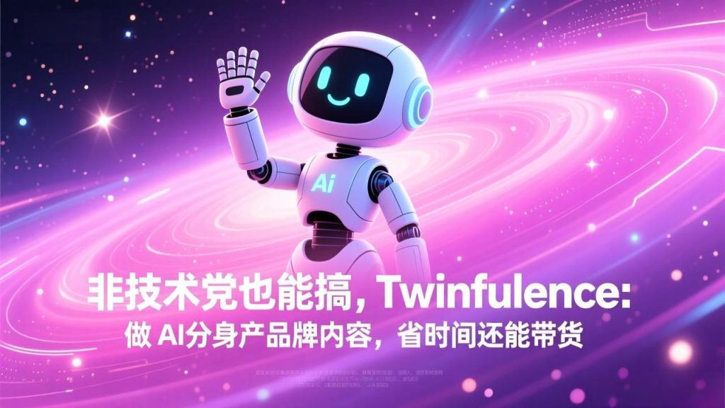非技术党也能搞!Twinfluence:做 AI 分身产品牌内容,省时间还能带货-资源教程须哥