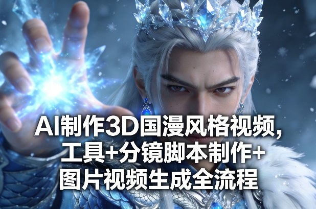 AI制作3D国漫风格视频,工具+分镜脚本制作+图片视频生成全流程-资源教程须哥