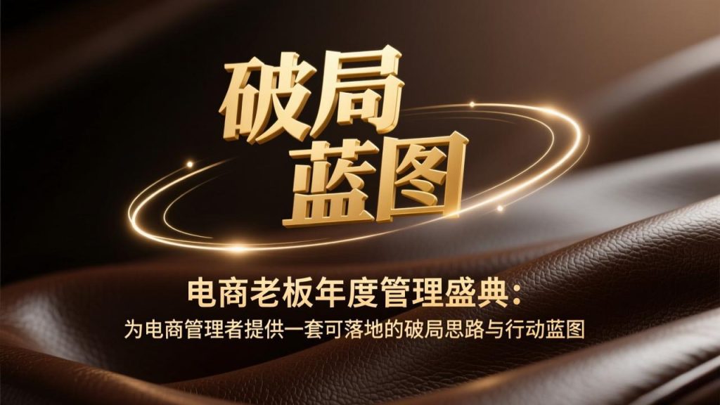 电商老板年度管理盛典：为电商管理者提供一套可落地的破局思路与行动蓝图-资源教程须哥