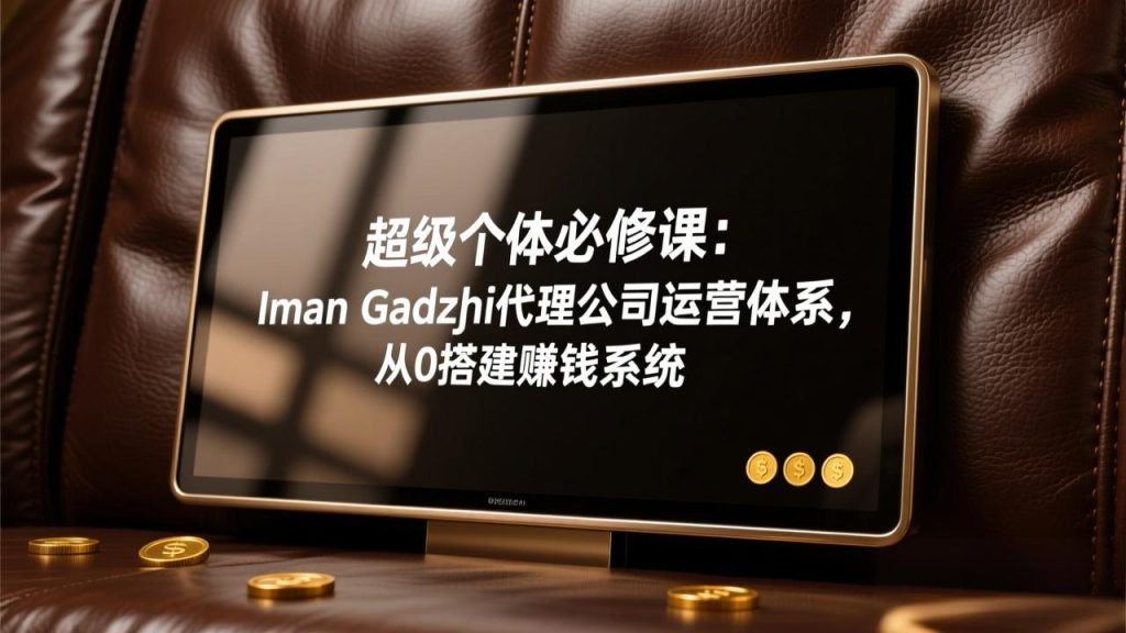 超级个体必修课:Iman Gadzhi代理公司运营体系,从0搭建赚钱系统-资源教程须哥
