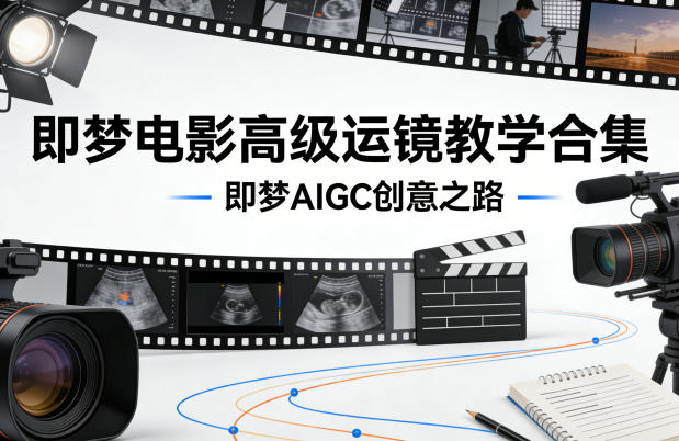 即梦电影高级运镜教学合集，即梦AIGC创意之路-资源教程须哥