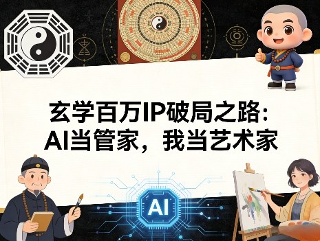 玄学百万IP破局之路：AI当管家，我当艺术家-资源教程须哥