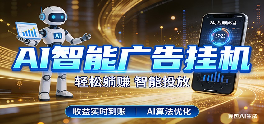 智能广告挂机新时代，利用碎片化时间实现稳定被动收益，AI帮你持续盈利-资源教程须哥