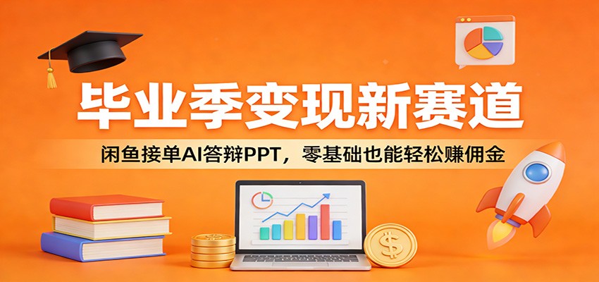 毕业季变现新赛道：闲鱼接单AI答辩PPT，零基础也能轻松赚佣金-资源教程须哥