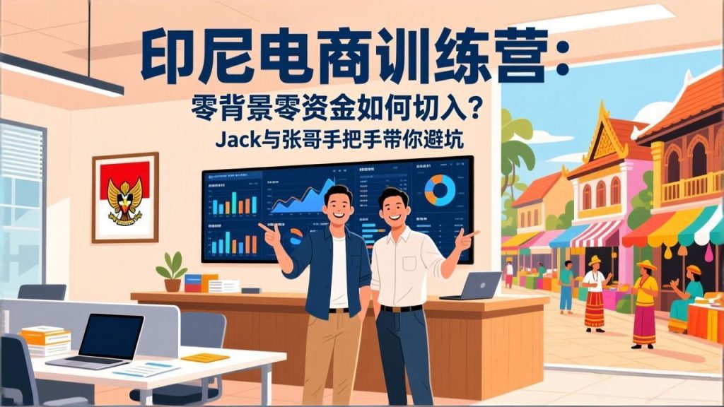 印尼电商训练营：零背景零资金如何切入？Jack与张哥手把手带你避坑-资源教程须哥