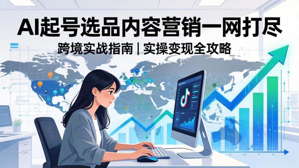 2026 TikTok 跨境AI实操：从零基础到变现全流程，AI起号选品内容营销一网打尽-资源教程须哥
