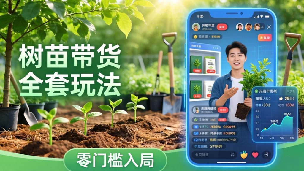 视频号AI树苗带货全套玩法：零门槛入局，掌握豆包、千问等AI工具制作树苗视频的全套流程-资源教程须哥