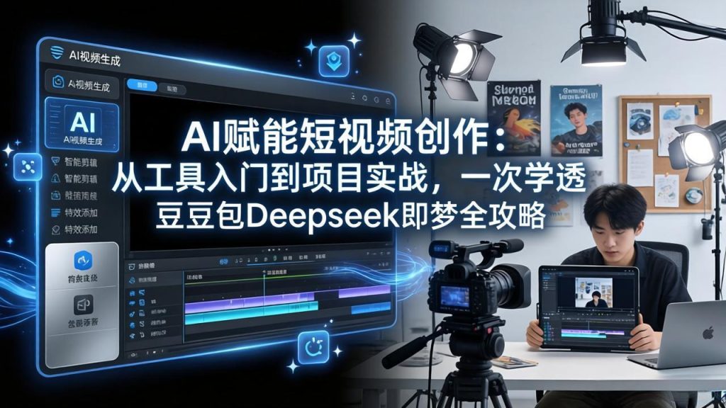 AI赋能短视频创作：从工具入门到项目实战，一次学透豆包Deepseek即梦全攻略-资源教程须哥