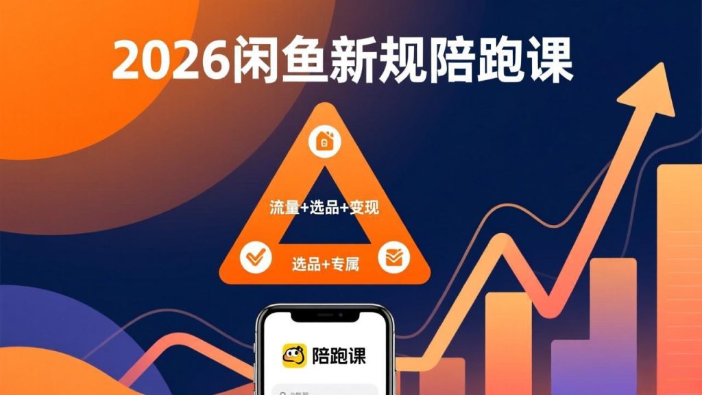 2026闲鱼高阶陪跑课全新上线，带你吃透新规玩转选品流量，从零搭建稳定变现盈利体系-资源教程须哥