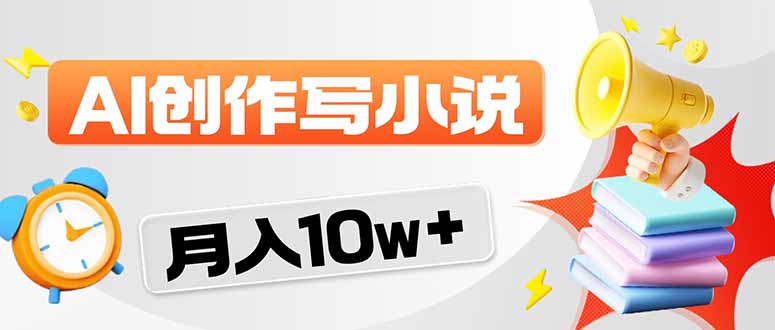 2026风口项目AI写小说 轻松实现月入10w+-资源教程须哥