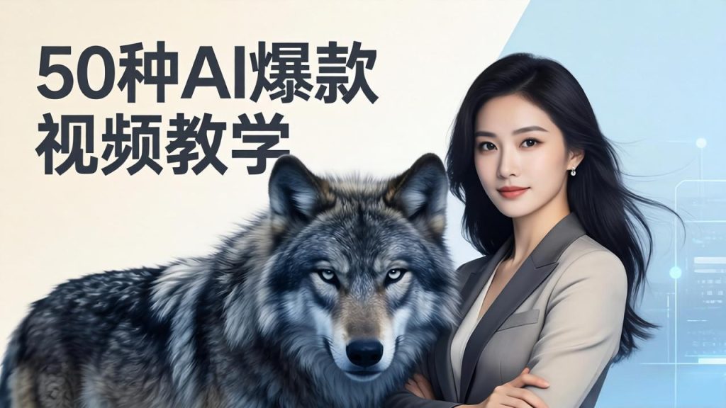 50种AI爆款视频教学：影视级古诗词+治愈萌宠+山海经蛟龙，高阶宝典商业落地-资源教程须哥