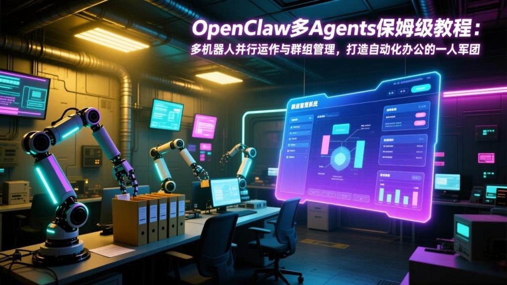 OpenClaw多Agents保姆级教程：多机器人并行运作与群组管理，打造自动化办公的一人军团-资源教程须哥