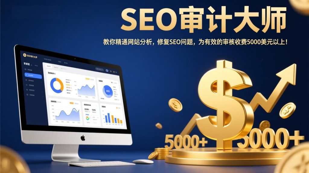 SEO审计大师：教你精通网站分析，修复SEO问题，为有效的审核收费5000美元以上！-资源教程须哥