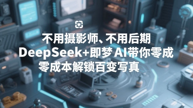 不用摄影师、不用后期，DeepSeek+即梦AI带你零成本解锁百变写真！-资源教程须哥