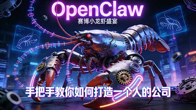 OpenClaw，小龙虾-从产品到爆款的成长之路，手把手教你如何打造一个人的公司-资源教程须哥