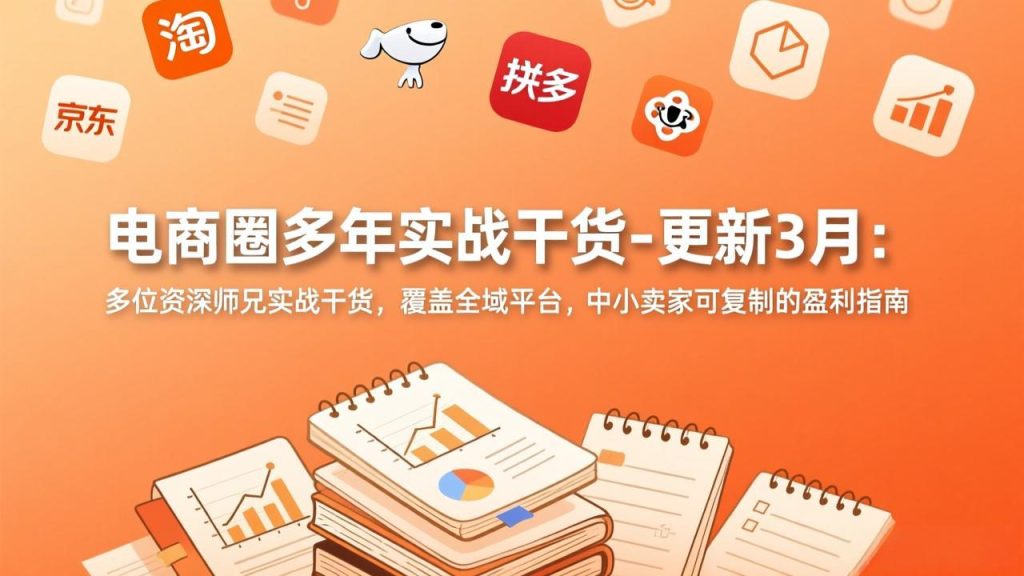 电商圈多年实战干货-更新3月：多位资深师兄实战干货，覆盖全域平台，中小卖家可复制的盈利指南-资源教程须哥