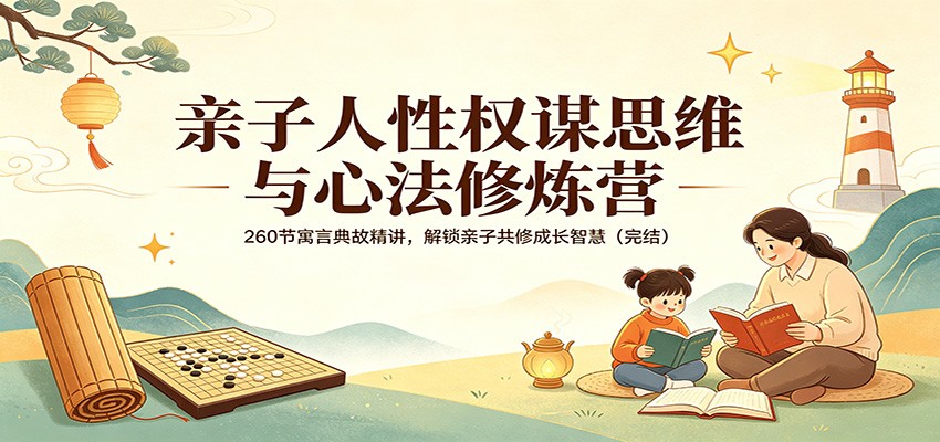 亲子人性权谋思维与心法修炼营：260节寓言典故精讲，解锁亲子共修成长智慧(完结)-资源教程须哥