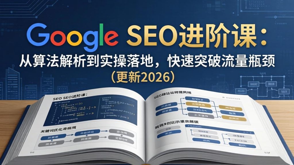 Google SEO进阶课：从算法解析到实操落地，快速突破流量瓶颈(更新2026-资源教程须哥