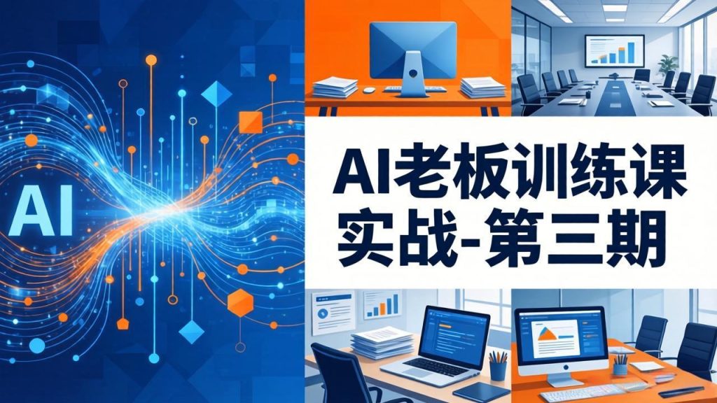 AI老板训练课实战-第三期：AI+内容应用落地教学，从0到1打通AI变现完整路径-资源教程须哥